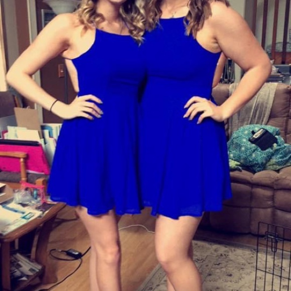 Backless mini dress